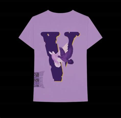 Vlone Vlone Doves Purple T Shirt Good Intentions Nav Grailed