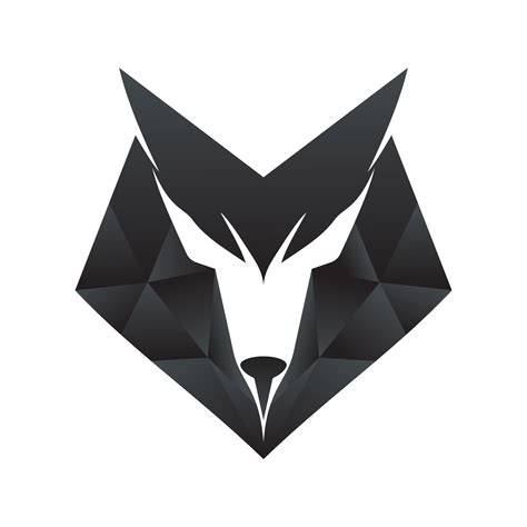 Abstract Wolf Head Geometric Logo Low Poly Wolf Polygonal Wolf