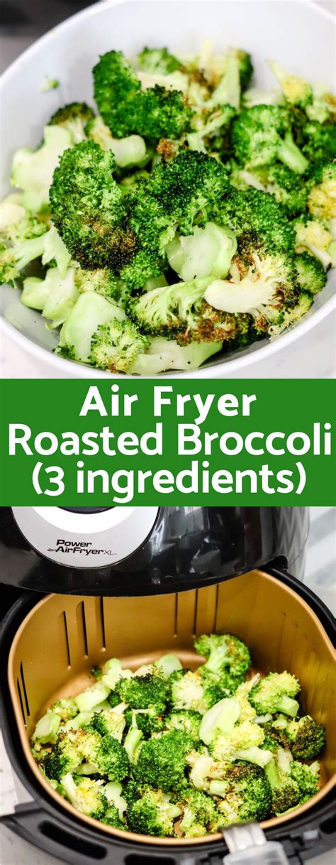 Mix frozen broccoli with oil and garlic powder and salt and place them into the air fryer basket. Air Fryer Roasted Broccoli (low calorie, low carb ...
