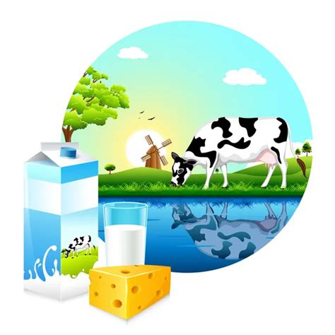 Dairy Farm — Stock Vector © Vectomart 11165090