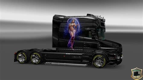 SCANIA T LONGLINE GIRL SKIN ETS2 Mods Euro Truck Simulator 2 Mods