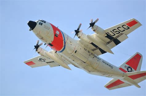 Us Coast Guard C130 Rescue Aircraft Stock Photo Download