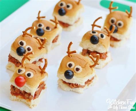 Christmas Party Idea Reindeer Sloppy Joe Sliders With Kings Hawaiian