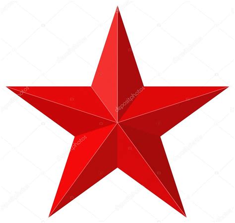 Red Star 3d Shape — Stock Vector © Martinspurny 116624740