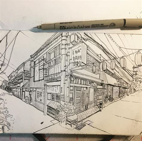 Xiaoyi Hu 曉意 Evelyn On Instagram Two Point Perspective Street Study