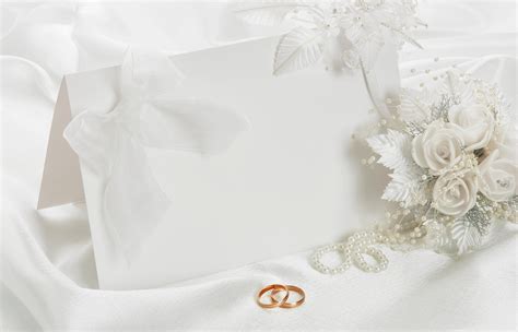 Elegant Wedding Wallpaper Wedding Invitation White Background Hd