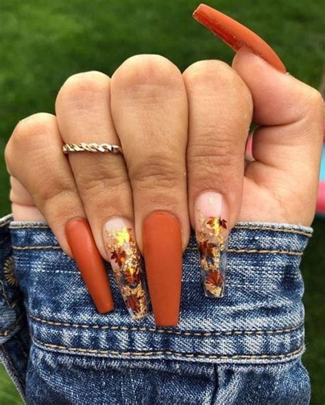 20 Stunning Fall Nail Designs To Make You Swoon Coffin Nails Designs