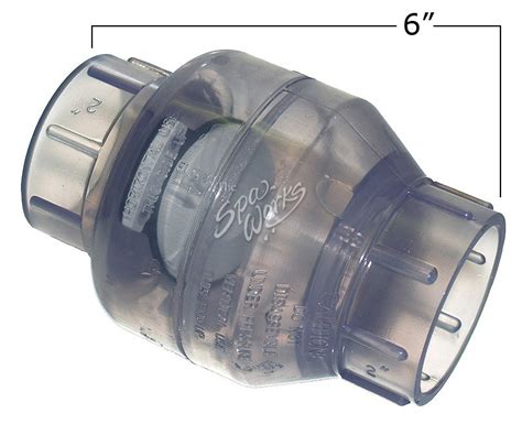 2 Inch Pvc Swing Check Valve Clear The Spa Works