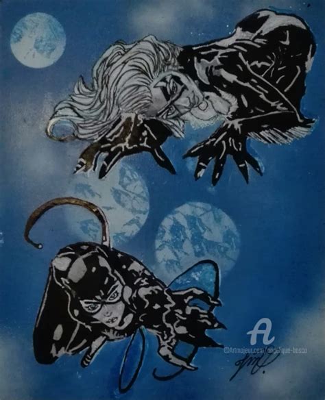 Blackcat Et Catwoman 絵画 Jean Marie Vandaeleによって Artmajeur