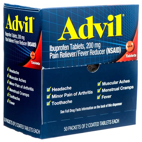 Advil Regular 502ct 50 Pack