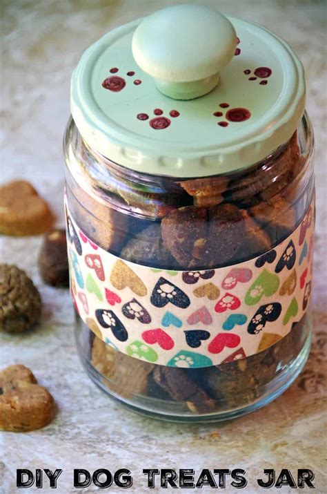 Nothing says i love you more. Upcycled Dog Treats Jar - Suburbia Unwrapped