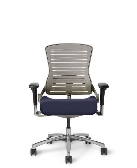 Om Seating Om5 Series Regular Grey Office Chair Nutmeg Brown