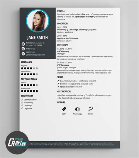 Though writing a declaration in the resume is of traditional practice, it can leave an impressive impact on the employer. Pin na Creative CV Templates - CV Builder