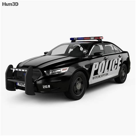Ford Taurus Police Interceptor Sedan 2013 3d Model Humster3d