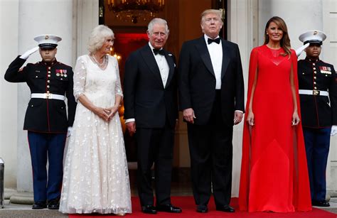 the scene during president trump s visit to britain the washington post