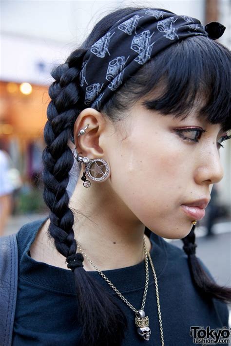 Japanese Girl W Piercings Tattoos And Super Lovers X George Cox Creepers Tokyo Fashion