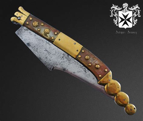 Crica 19th Century Spanish Navaja Folding Knife Fine Antique Arms And