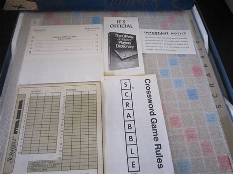 1982 Scrabble Board Deluxe Edition Turntable Base Complete Ebay