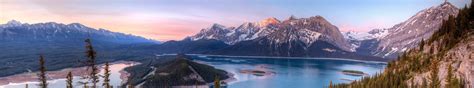 Mountains And Lake Landscape 5760x1080 Wallpapers
