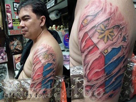 Toxz Tattoo Mech Philippine Flag Flash Photography Photography