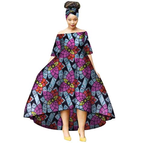 Buy Fashion Summer African Dresses For Women Wax Print