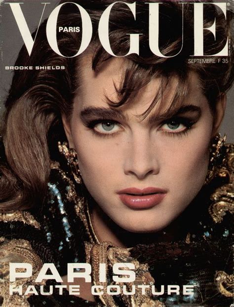 Brooke Shields Throughout The Years In Vogue With Images Brooke
