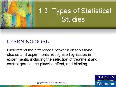 1 3 Types Of Statistical Studies Learning Goal