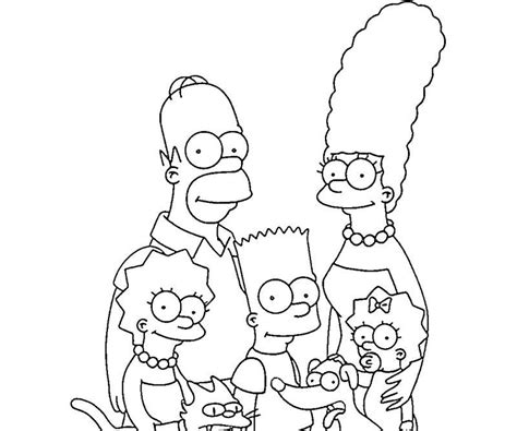 Simpsons Coloring Pages To Print Out Coloring Home