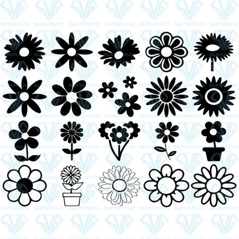 Home > category > free svg cut files. Daisy Bundle SVG Files For Silhouette, Files For Cricut ...