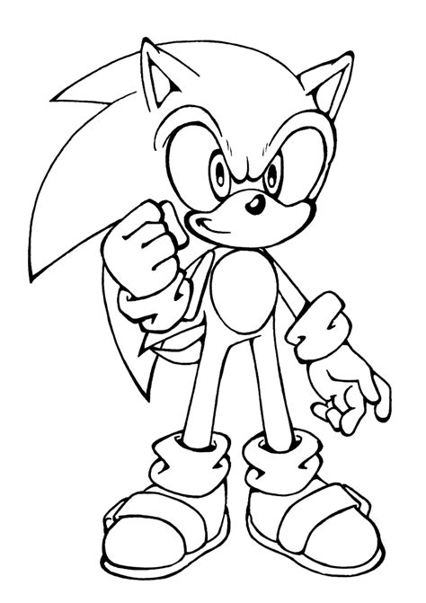 Shadow From Sonic Coloring Page - Coloring Home