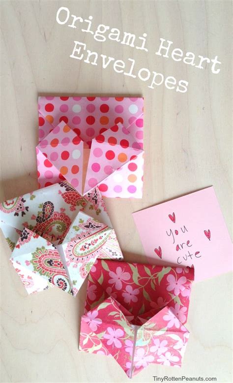 Super Secret Origami Heart Envelope • Craftwhack Valentines Envelopes