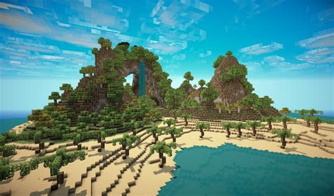 Tropical Island With Download Minecraft Map