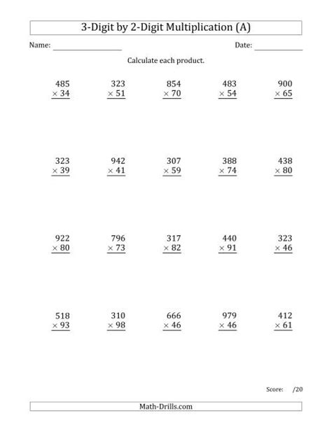 Https://tommynaija.com/worksheet/multiplication 3 Digit By 2 Digit Worksheet