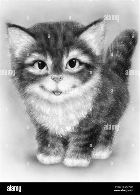 Illustrations Animals Kitten Cat Stock Photo Alamy