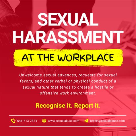 Copy Of Sexual Harassment At Workplace Instagram Imag Postermywall