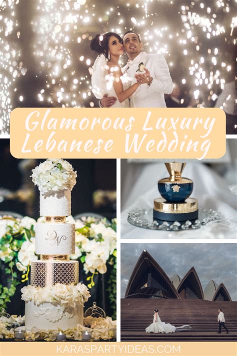 Cake cutting with a sword: Glamorous Luxury Lebanese Wedding | Kara's Party Ideas | Lebanese wedding, White and gold ...