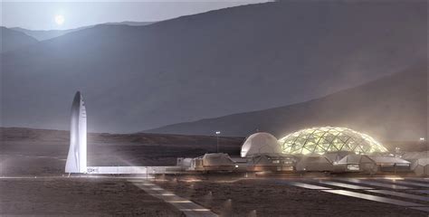 Spacex ceo elon musk explains part of his plan to launch 1,000 starships to mars to populate the planet with one million people by 2050. Elon Musk reveals an image for 'Mars Base Alpha' - Its A ...