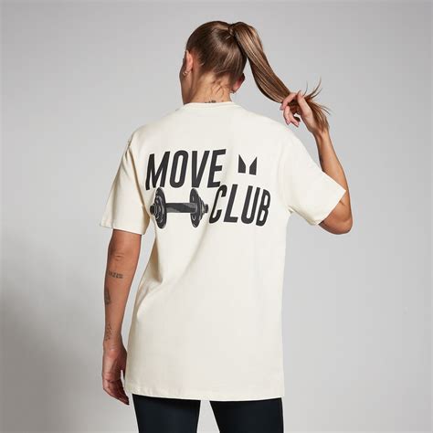 T Shirt Oversize Z Kolekcji Move Club Mp Vintage White Myprotein