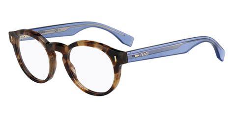 Fendi Ff 0028 Color Block 7ok Glasses Light Brown Havana Lilac Visiondirect Australia