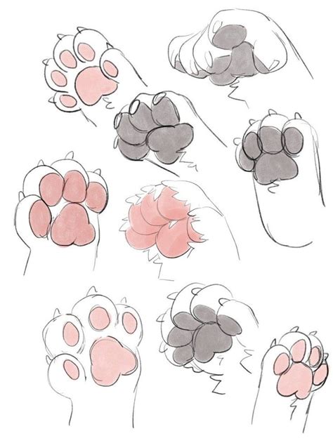 How To Draw Furry Paws