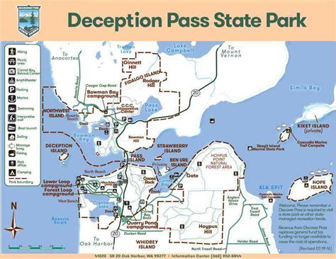 Deception Pass Park Map Catha Daloris