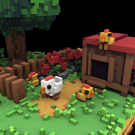 256^3 voxels in a viewable world (from all directions.) colour format: Working with Voxels in Gamedev (With images) | Pixel art ...