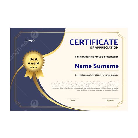 Corporate Modern Certificate Template Vector Template Download On Pngtree