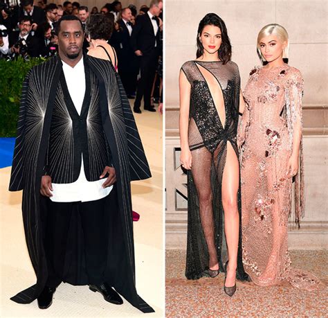 Diddy Disses Kylie And Kendall Jenner Theyre Cropped Out Of Met Gala