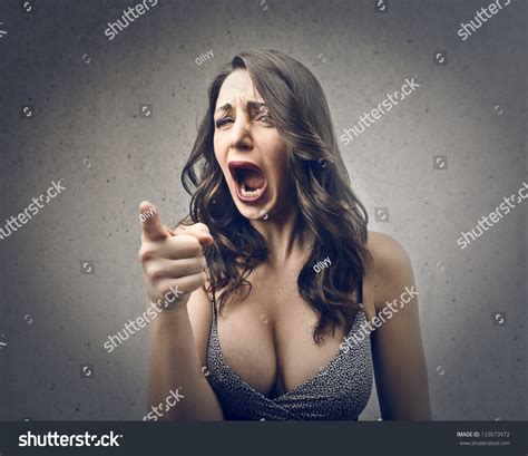 Angry Woman Screaming Stock Photo 133073972 Shutterstock