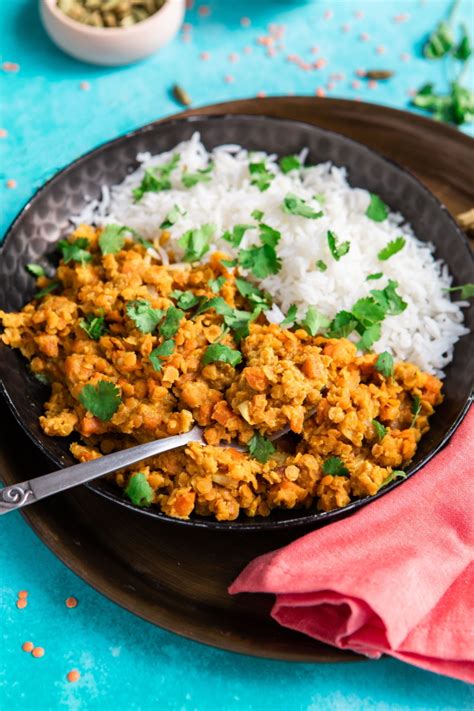 Curry de lentilles corail