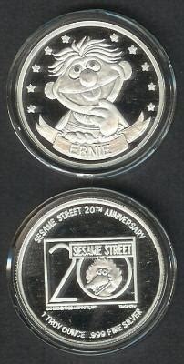 One year later would be the first anniversary of that event. Sesame Street 20th Anniversary coins | Muppet Wiki ...