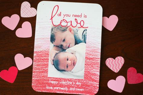 Valentines Photo Card Personalized Valentines Day Etsy