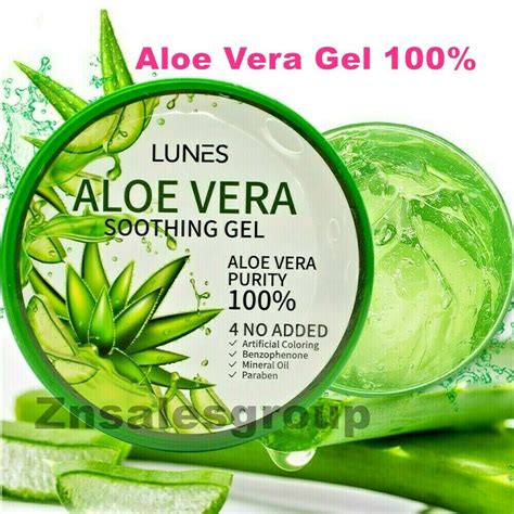Aloe Vera Soothing Gel 100 Pure Moisturizer 300 Ml 1058 Oz Made In