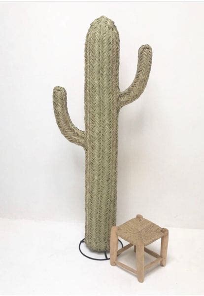 Rattan Cactus Handmade In Morocco 170 Cm Halfah Grass Handwoven Rattan
